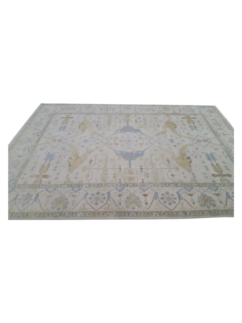 Pacific Marco 39777 Beige Beige Transitional Hand Knotted Rug