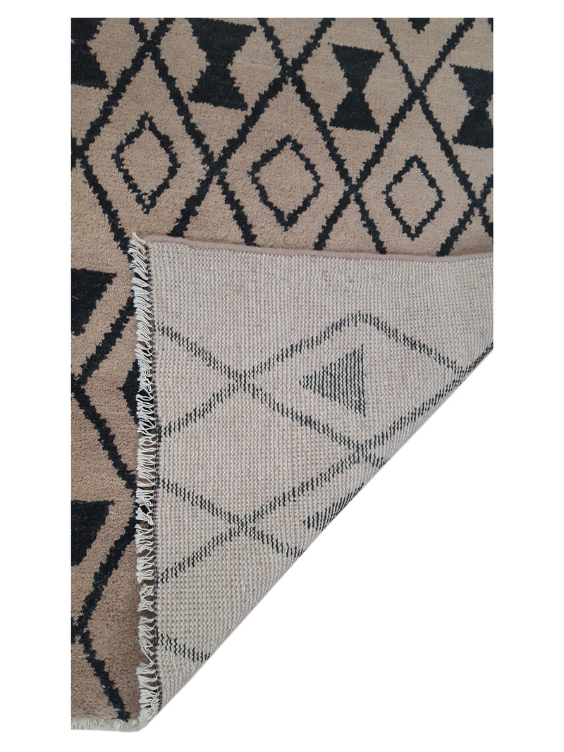 Pacific Moroccan I 39782 Camel Black Transitional Hand Knotted Rug