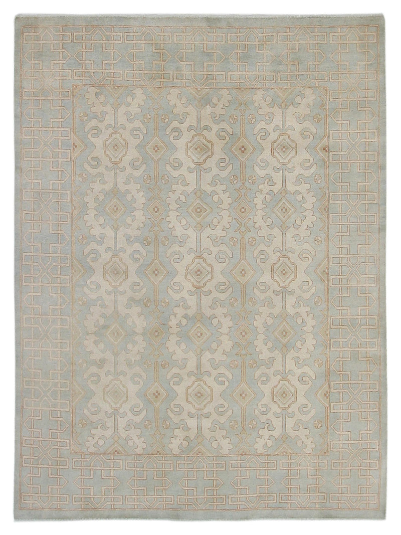Pacific Khotan Ivory Ice Blue Transitional