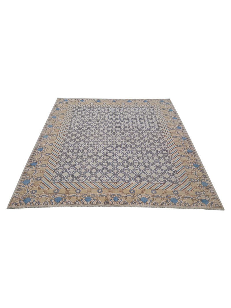 Pacific Khotan 39841 Ivory Peach Transitional Hand Knotted Rug