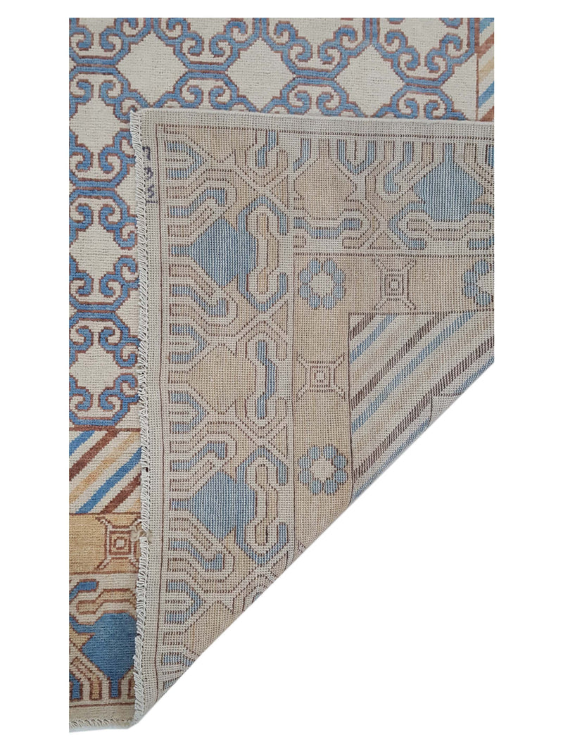 Pacific Khotan 39841 Ivory Peach Transitional Hand Knotted Rug
