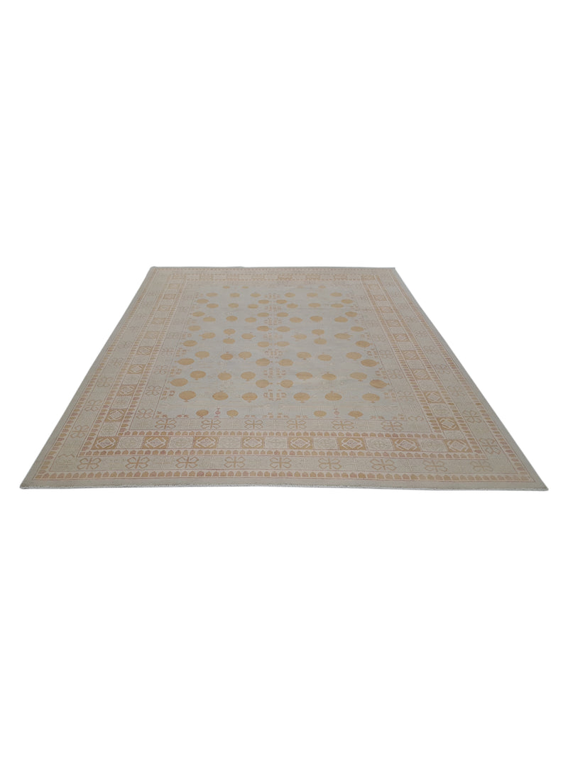 Pacific Khotan 39856 Sky Ivory Transitional Hand Knotted Rug