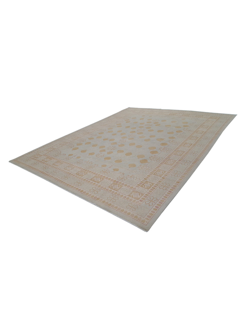 Pacific Khotan 39856 Sky Ivory Transitional Hand Knotted Rug