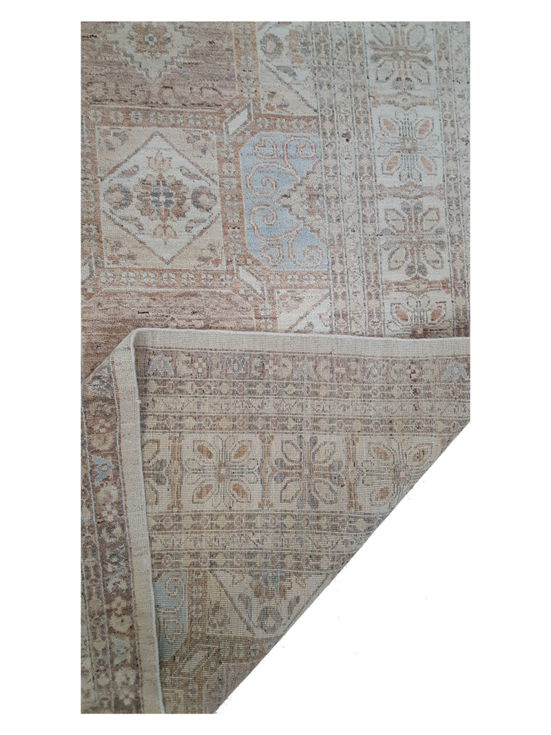 Pacific Khotan 39864 Ivory Baby Blue Transitional Hand Knotted Rug