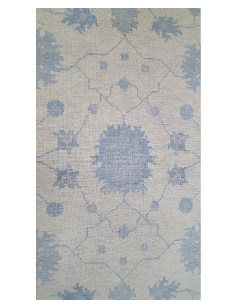Pacific Angora 39907 Ivory Lt.Grey Traditional Hand Knotted Rug