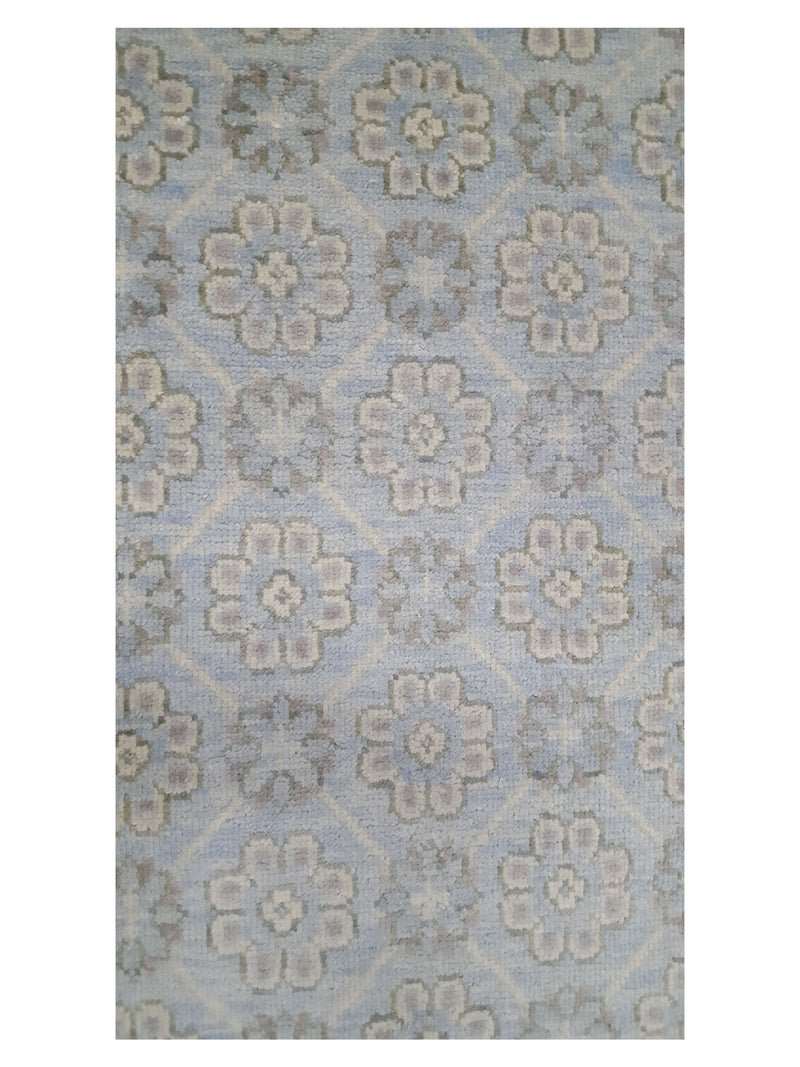 Pacific Khotan-In 39918 Lt.Blue Lt.Blue Transitional Hand Knotted Rug