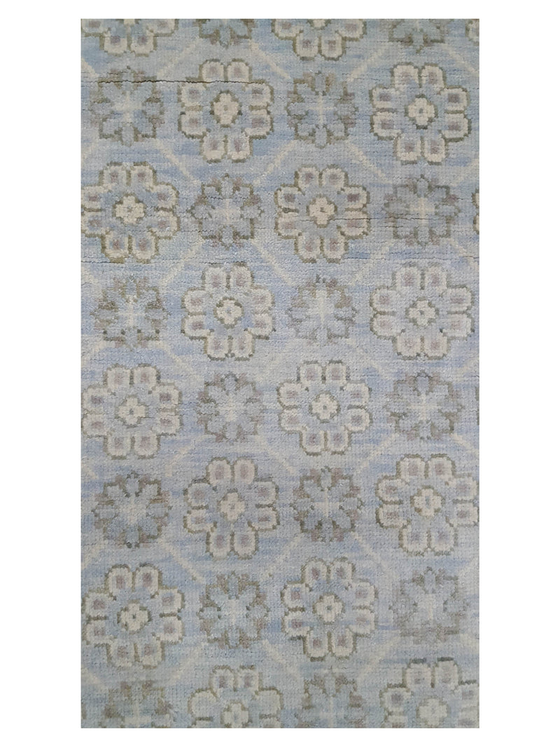 Pacific Khotan-In 39920 Lt.Blue Grey Transitional Hand Knotted Rug