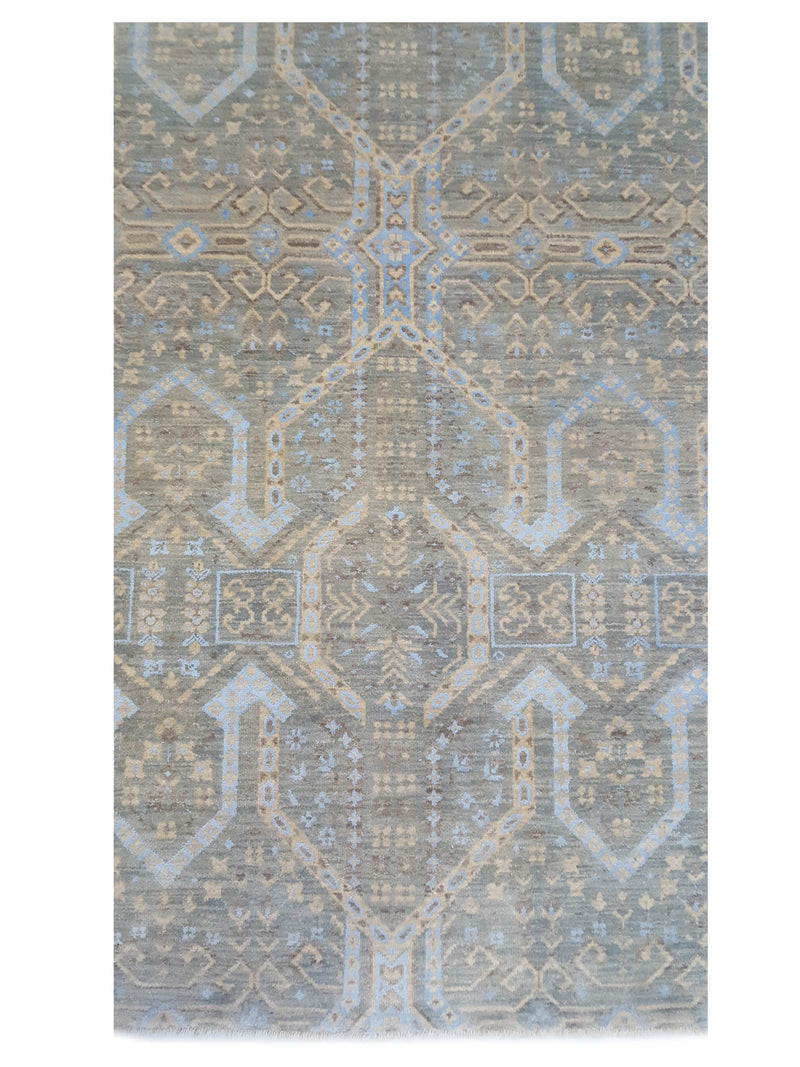 Pacific Jewel 39942 Sky Blue Transitional Hand Knotted Rug