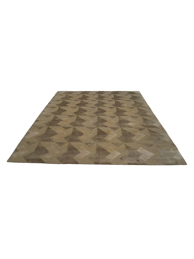 Pacific Tibet 40003 Green Green Transitional Hand Knotted Rug