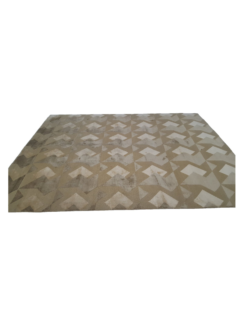Pacific Tibet 40003 Green Green Transitional Hand Knotted Rug