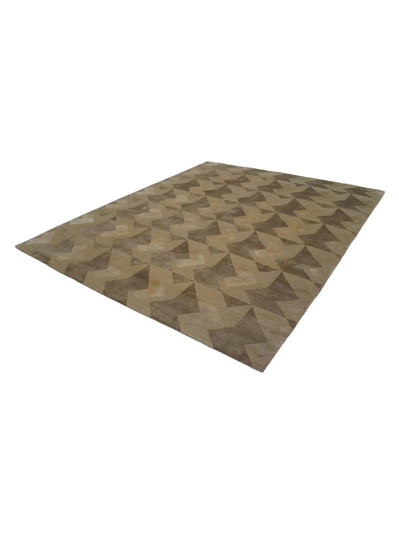 Pacific Tibet 40003 Green Green Transitional Hand Knotted Rug