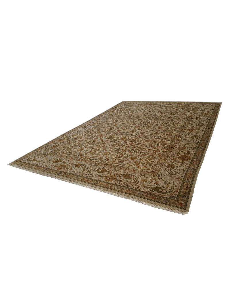 Pacific Maharaja 40155 Ivory Ivory Traditional Hand Knotted Rug