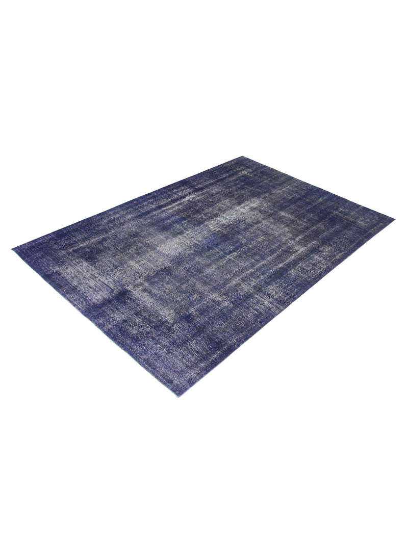 Pacific Overdyed 40162 Purple Purple Transitional Hand Knotted Rug