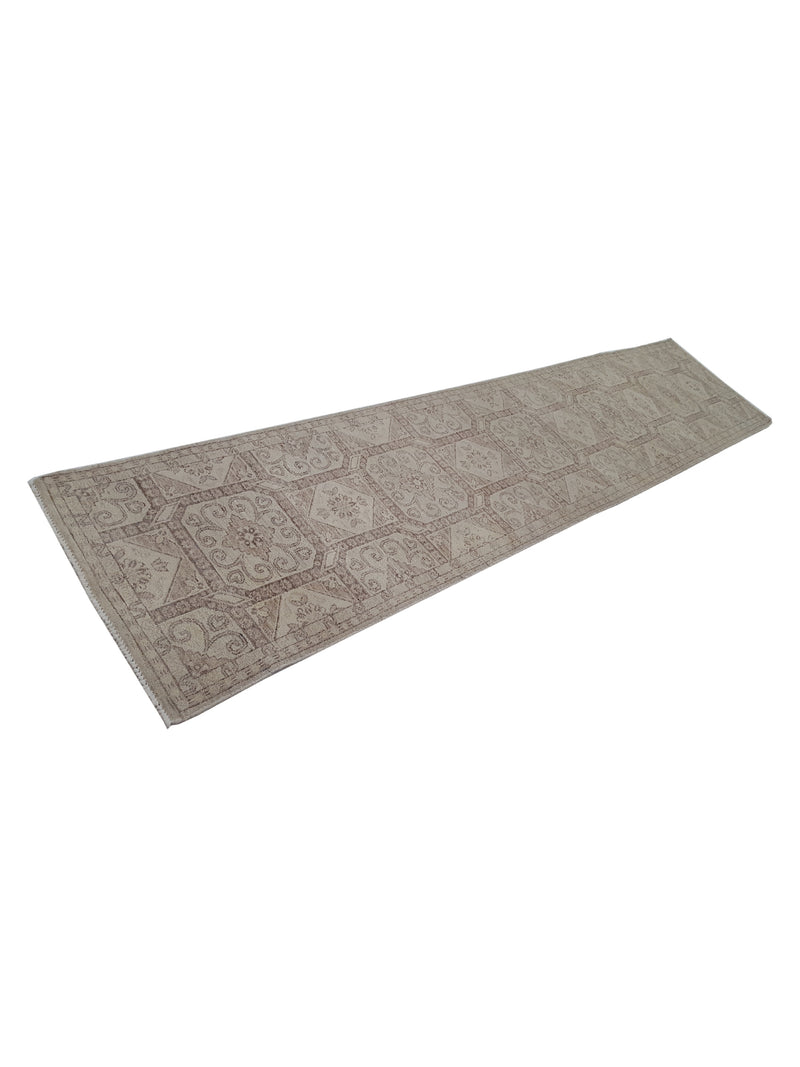 Pacific Ziegler 40200 Ivory Brown Transitional Hand Knotted Rug