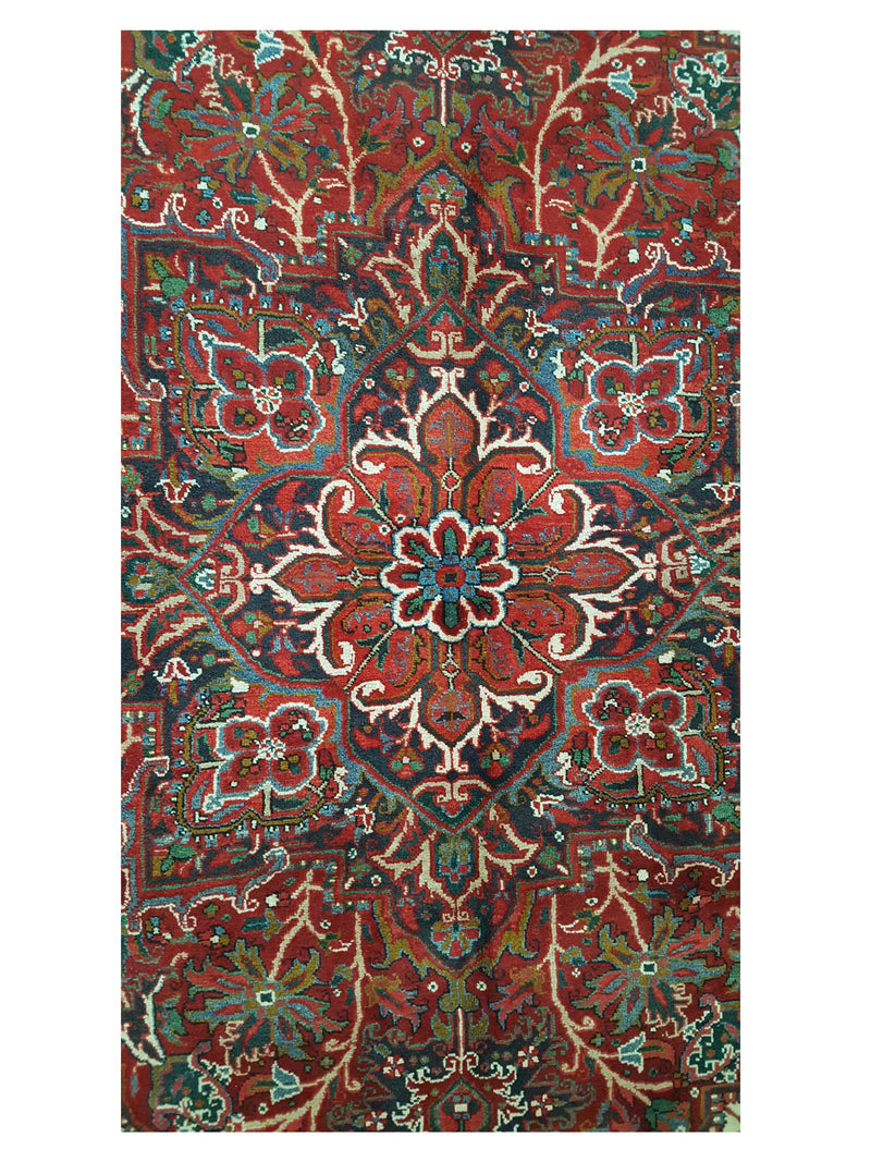 Pacific Heriz 40204 Red Ivory Traditional Hand Knotted Rug