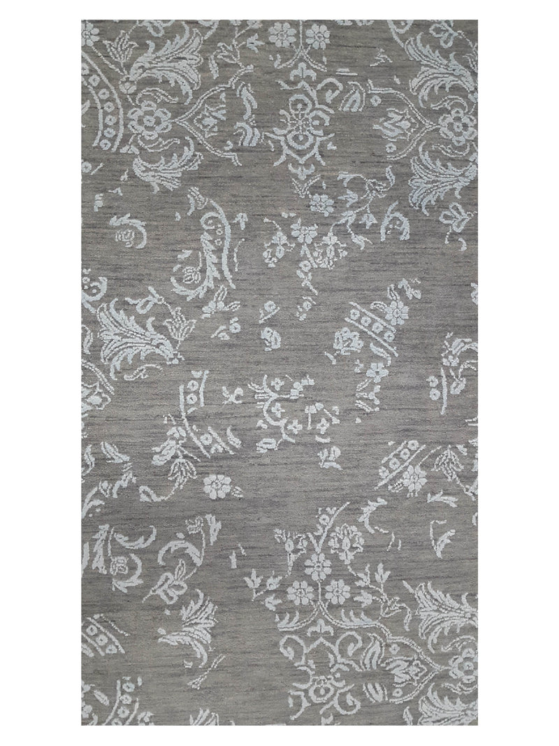 Pacific Erase 40222 Grey Silver Modern Hand Knotted Rug
