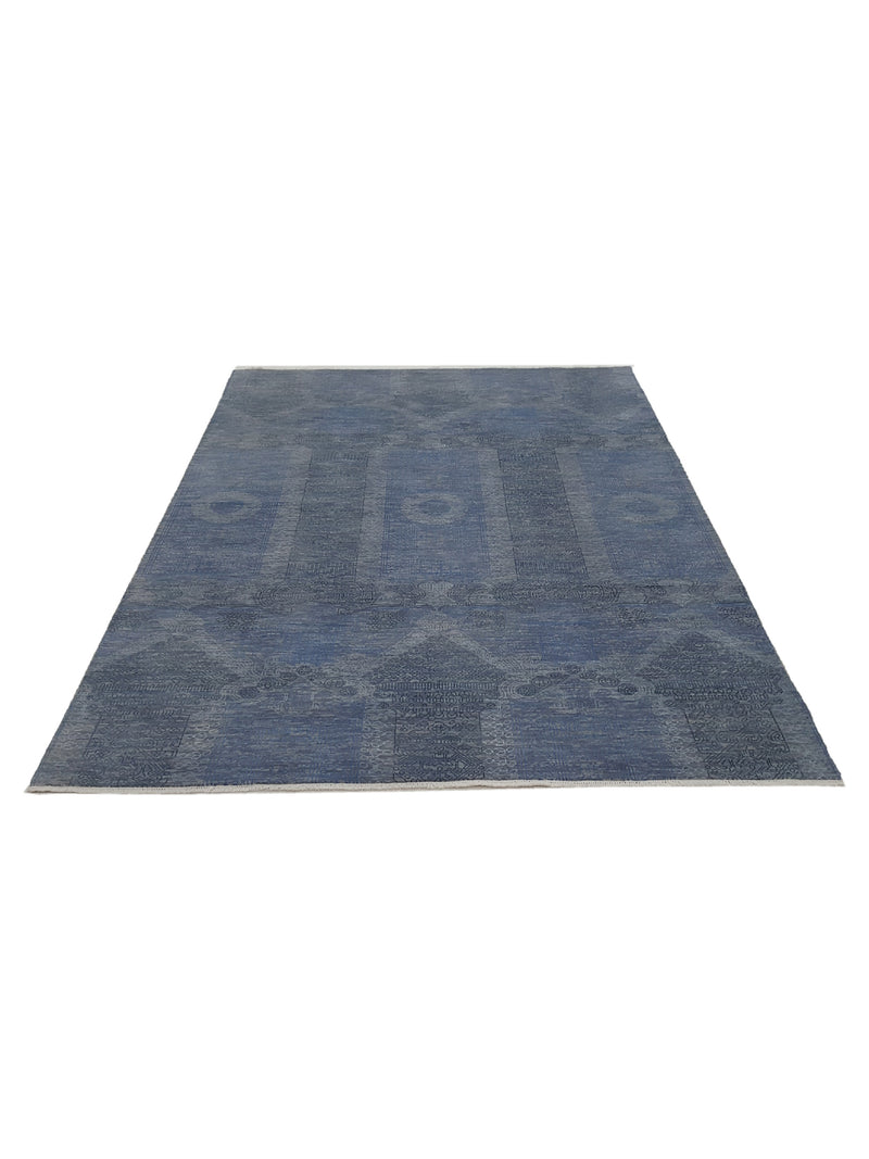 Pacific Jewel 40324 Blue Beige Transitional Hand Knotted Rug