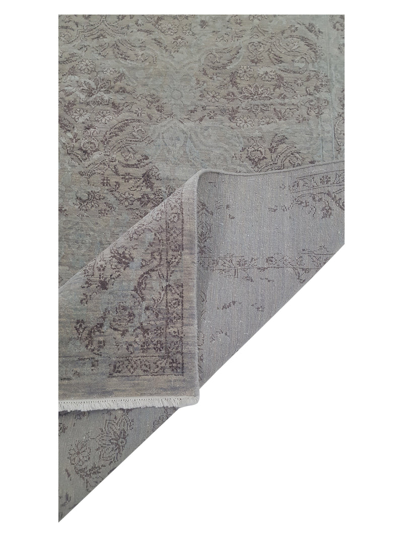Pacific Erase 40325 Grey Chocolate Modern Hand Knotted Rug
