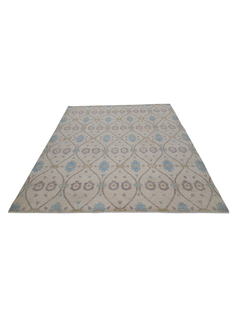 Pacific Ziegler 40420 Ivory Ivory Transitional Hand Knotted Rug
