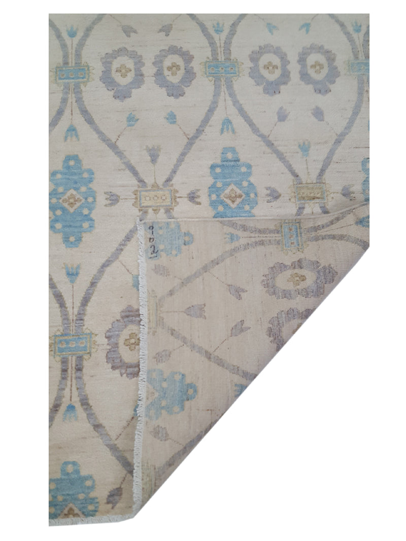 Pacific Ziegler 40420 Ivory Ivory Transitional Hand Knotted Rug