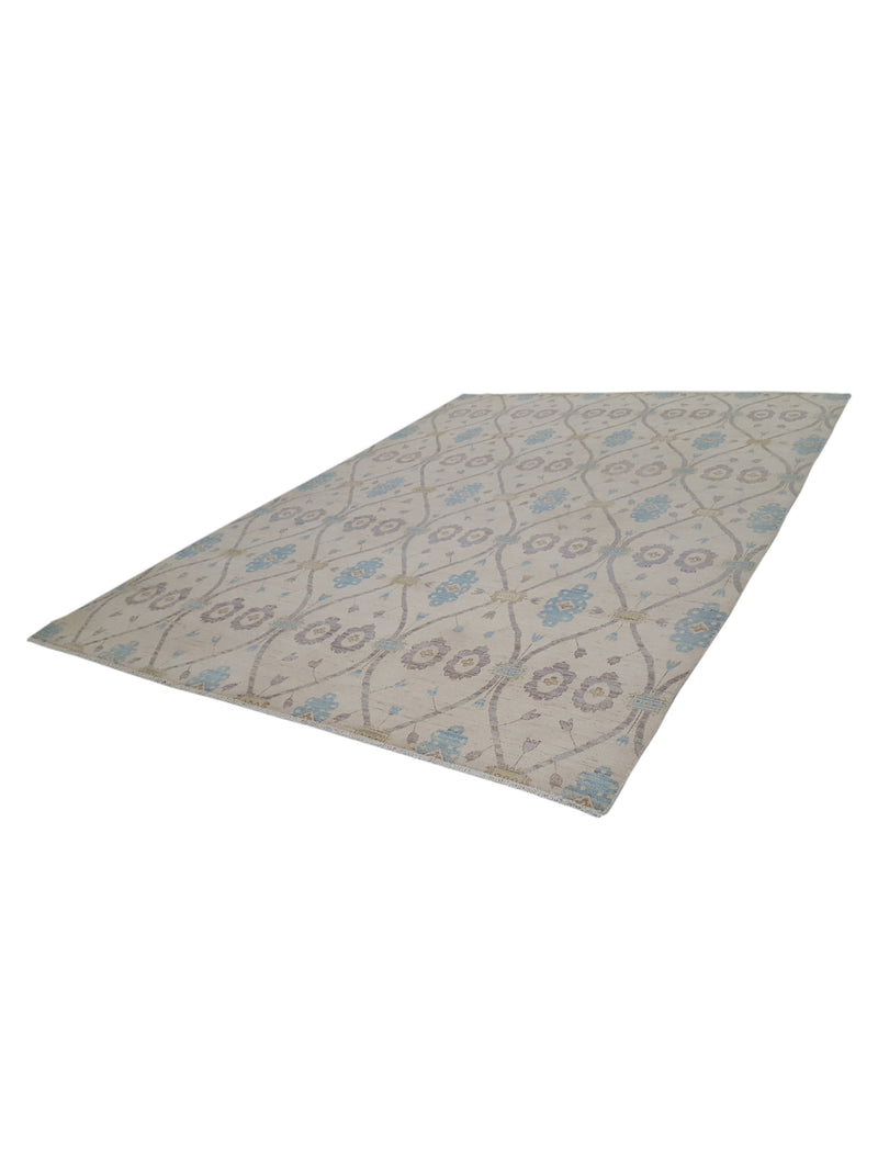 Pacific Ziegler 40420 Ivory Ivory Transitional Hand Knotted Rug
