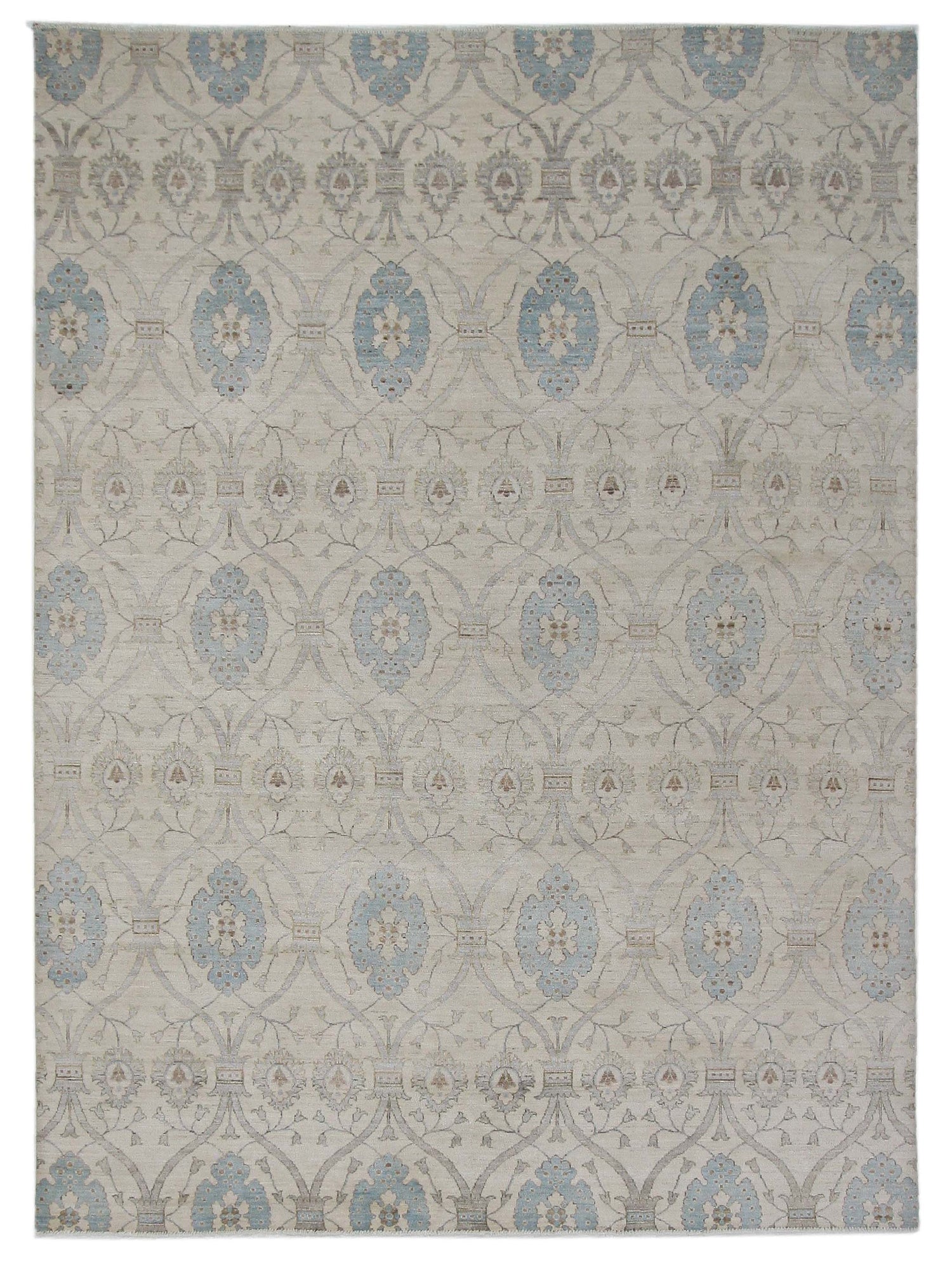 Pacific Ziegler Ivory Baby Blue Transitional