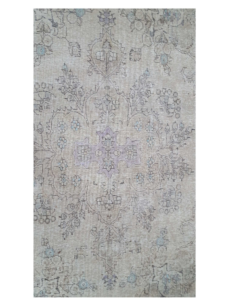 Pacific Vintage 40503 Beige Beige Vintage Hand Knotted Rug
