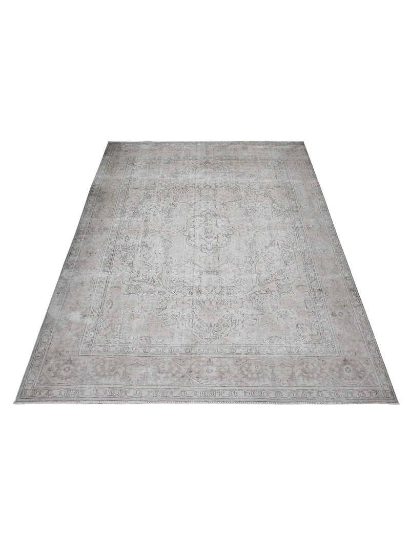 Pacific Vintage 40543 Ivory Ivory Vintage Hand Knotted Rug
