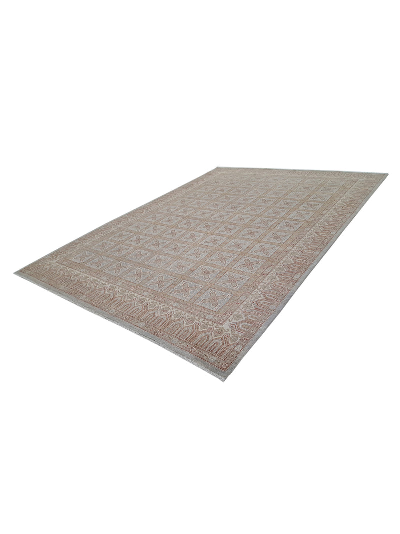 Pacific Ziegler 40560 Lt.Blue Ivory Transitional Hand Knotted Rug