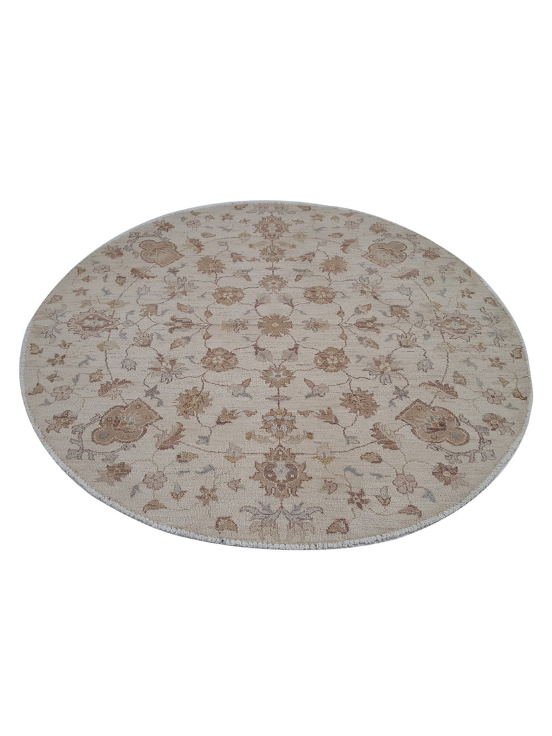 Pacific Ziegler 40565 Ivory Ivory Transitional Hand Knotted Rug