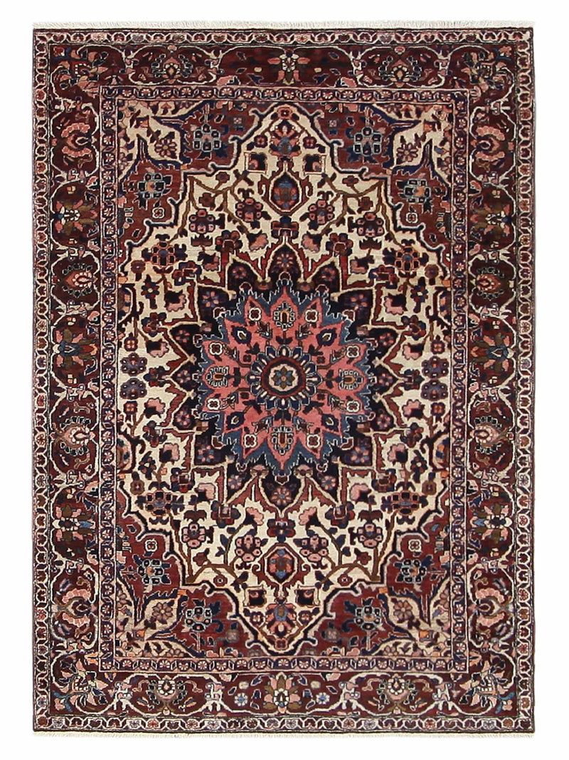 Fasa Antique Bakhtiyari Ivory Rust Traditional