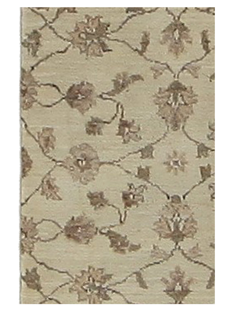 Pacific Ziegler 40600 Ivory Ivory Transitional Hand Knotted Rug