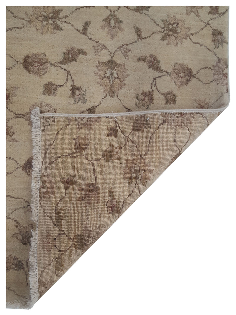 Pacific Ziegler 40601 Ivory Ivory Transitional Hand Knotted Rug