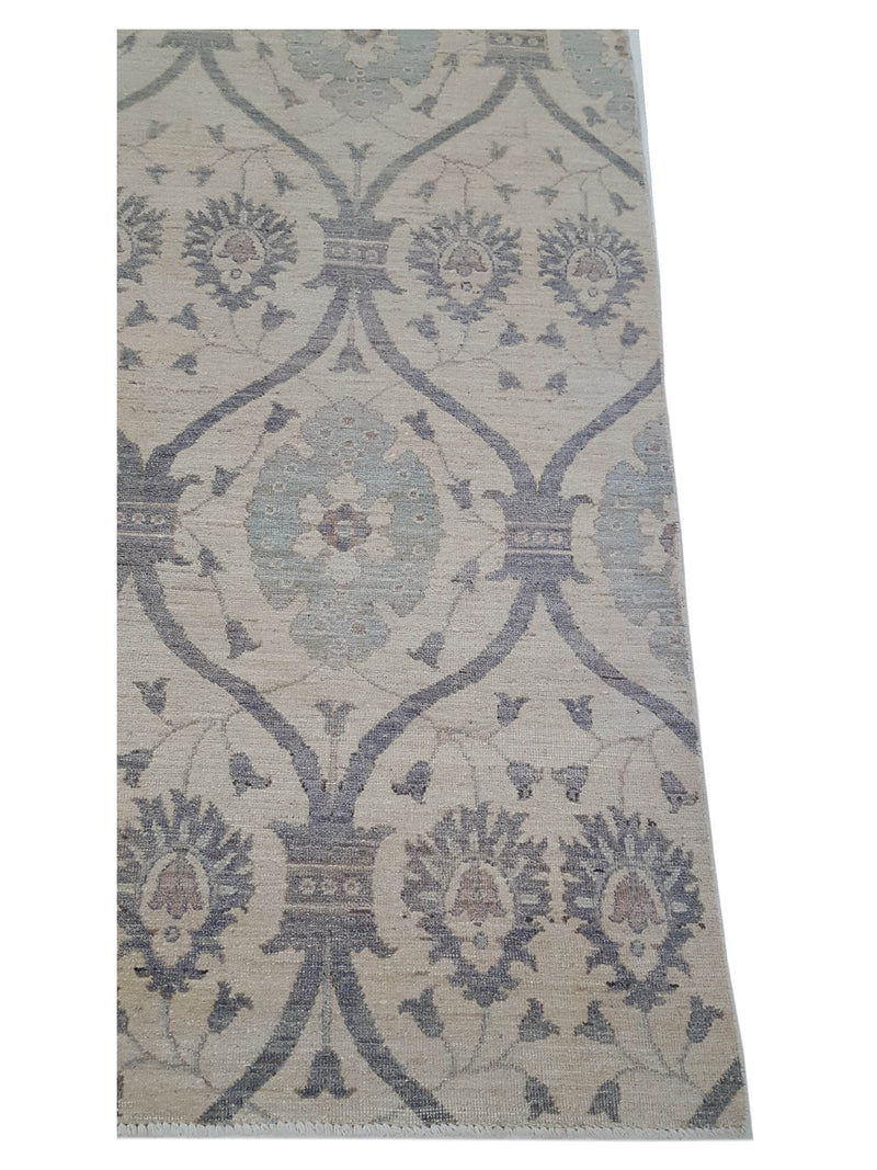 Pacific Ziegler 40629 Ivory Grey Transitional Hand Knotted Rug