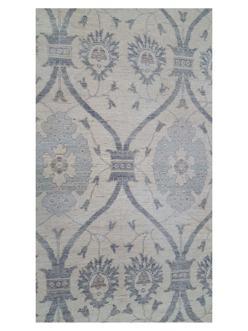Pacific Ziegler 40629 Ivory Grey Transitional Hand Knotted Rug