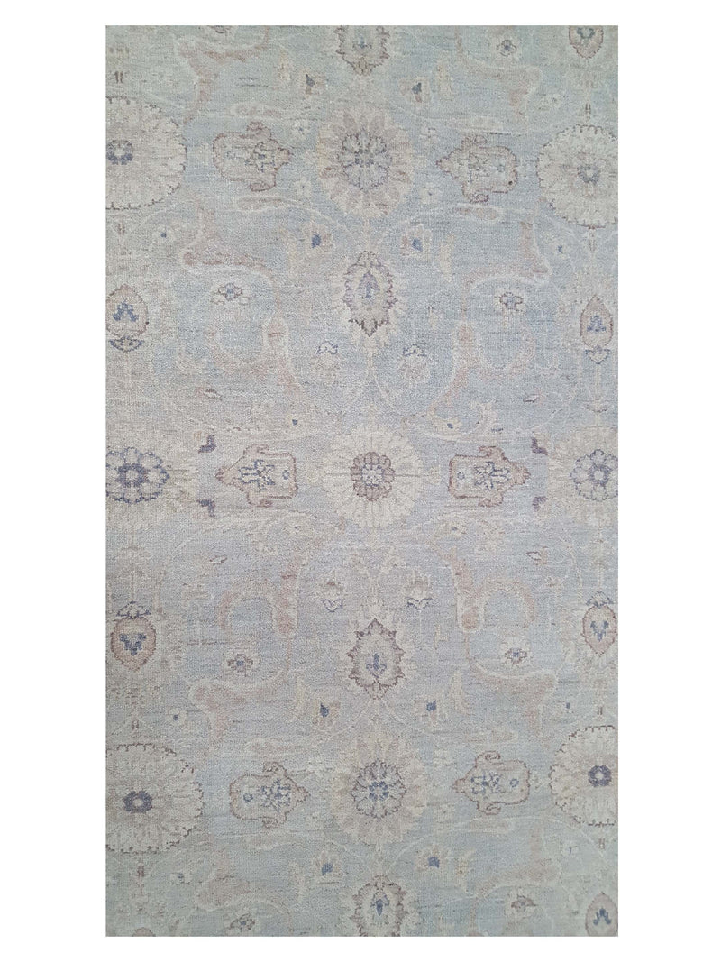Pacific Ziegler 40633 Ivory Grey Transitional Hand Knotted Rug