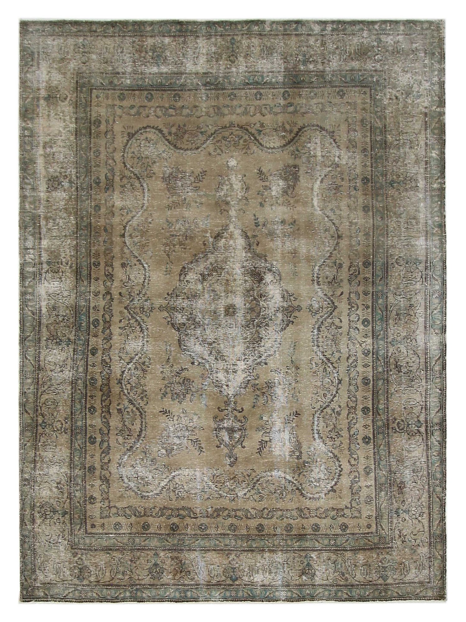 Pacific Vintage 40686 Lt.Brown Lt.Brown Vintage Hand Knotted Rug