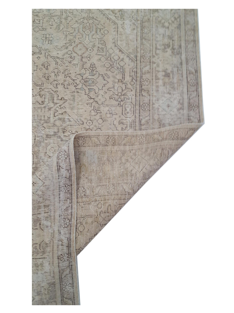 Pacific Vintage 40937 Beige Beige Vintage Hand Knotted Rug