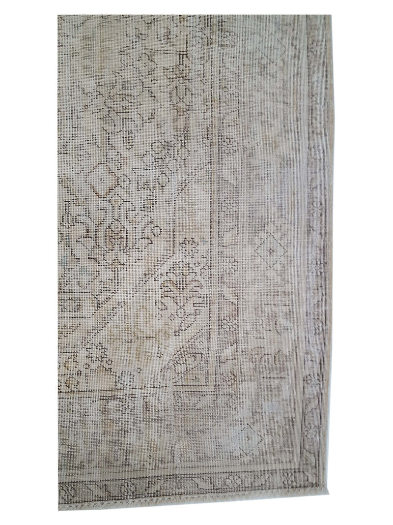 Pacific Vintage 40937 Beige Beige Vintage Hand Knotted Rug
