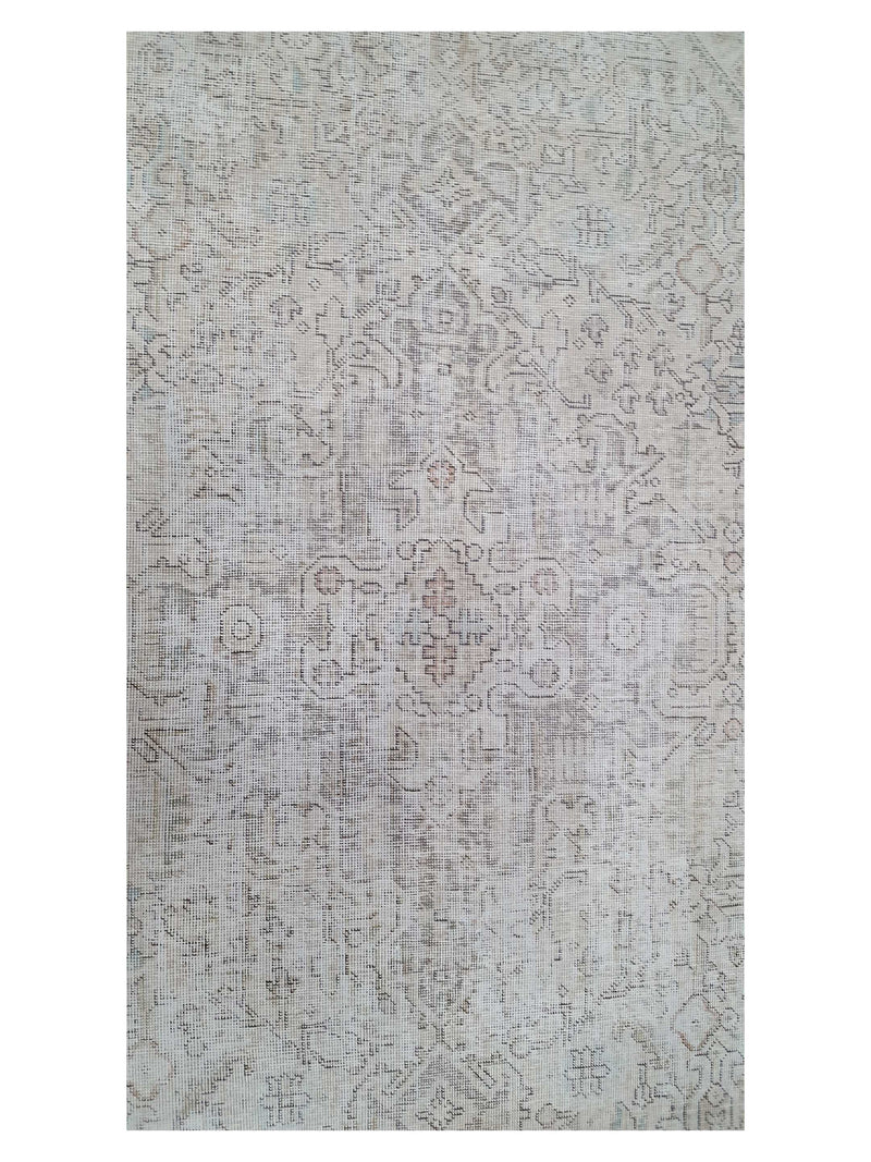 Pacific Vintage 40937 Beige Beige Vintage Hand Knotted Rug