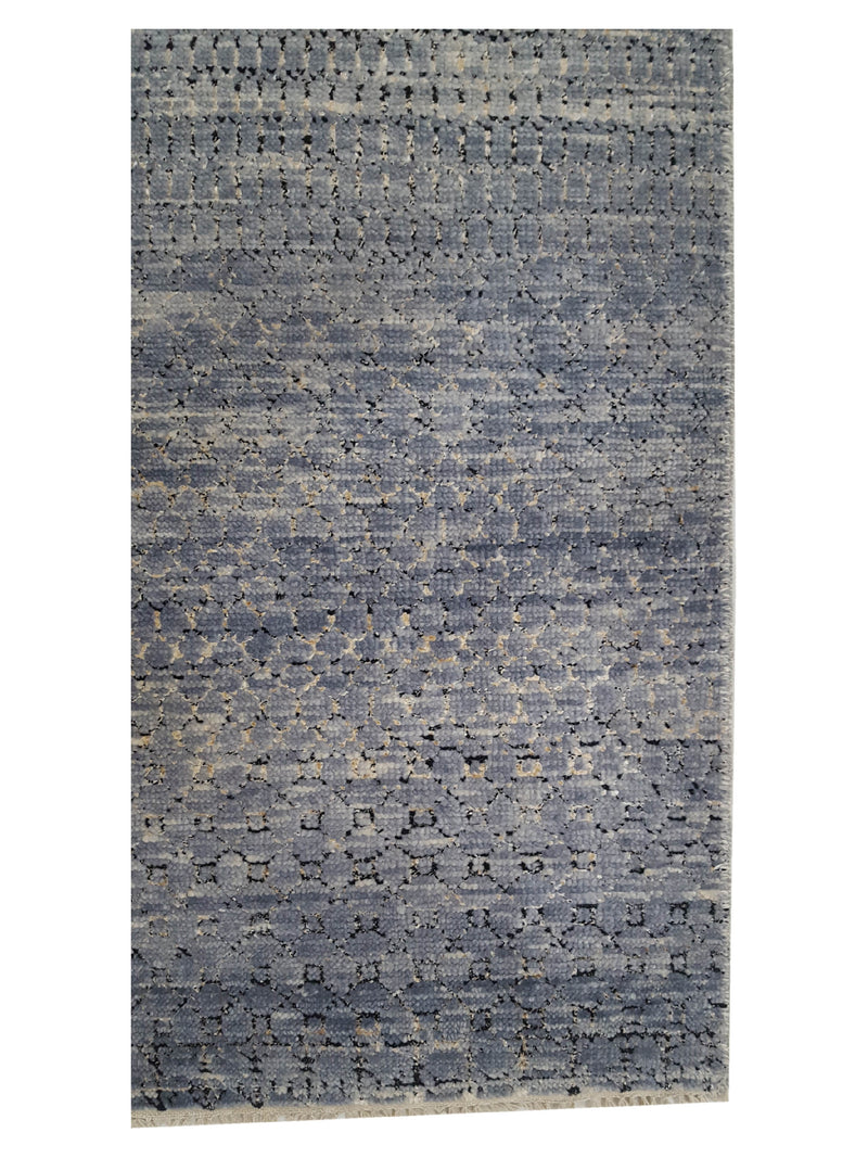 Pacific Soft Melody 40943 Grey Grey Transitional Hand Knotted Rug