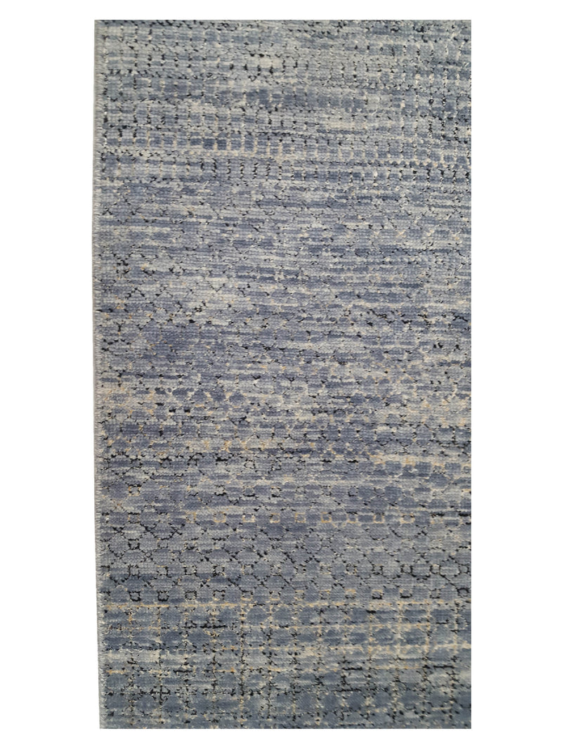 Pacific Soft Melody 40943 Grey Grey Transitional Hand Knotted Rug