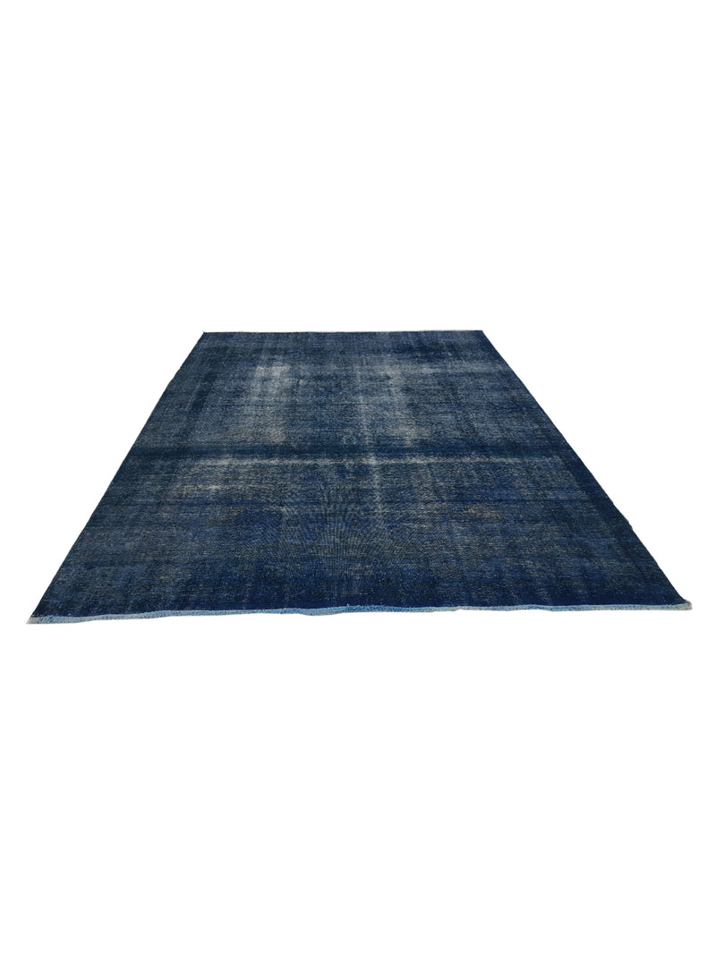 Pacific Overdyed 40952 Blue Blue Transitional Hand Knotted Rug