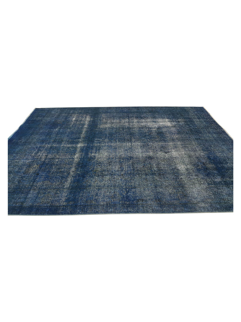 Pacific Overdyed 40952 Blue Blue Transitional Hand Knotted Rug