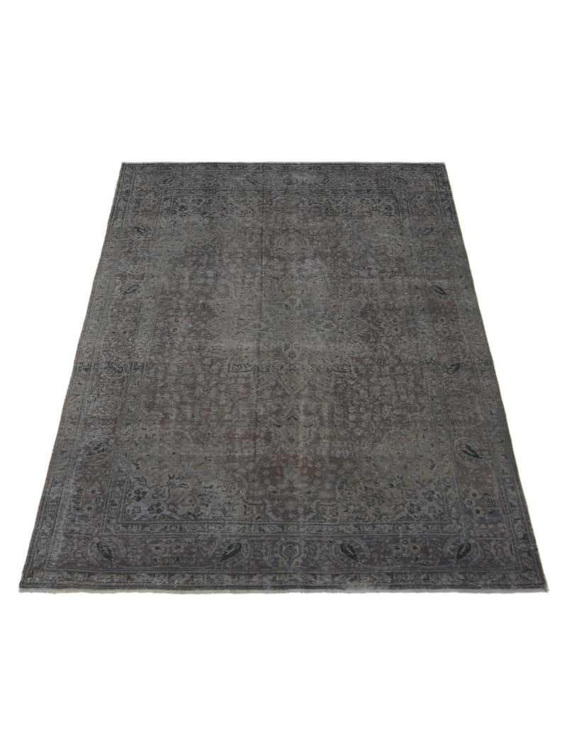 Pacific Vintage 40958 Grey Grey Vintage Hand Knotted Rug