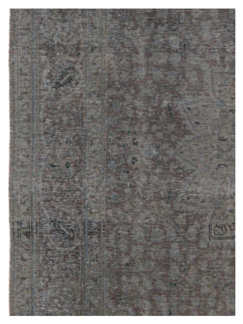 Pacific Vintage 40958 Grey Grey Vintage Hand Knotted Rug