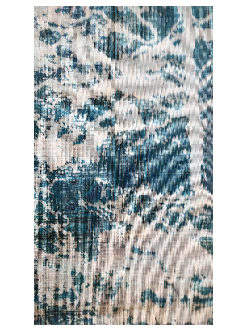Pacific Overdyed 40967 Lt.Green Lt.Green Transitional Hand Knotted Rug