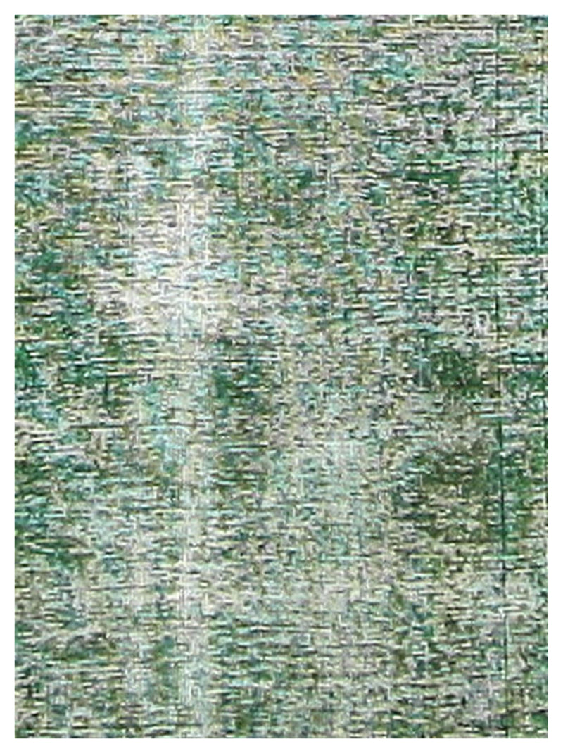 Pacific Overdyed 40970 Green Green Transitional Hand Knotted Rug