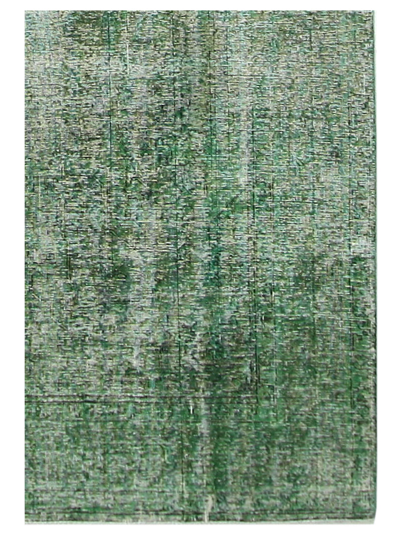 Pacific Overdyed 40970 Green Green Transitional Hand Knotted Rug