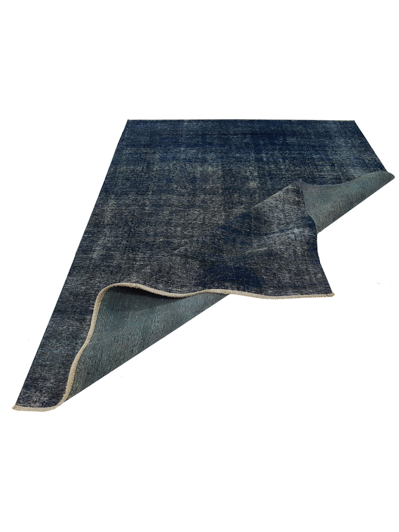 Pacific Overdyed 40972 Teal Teal Transitional Hand Knotted Rug